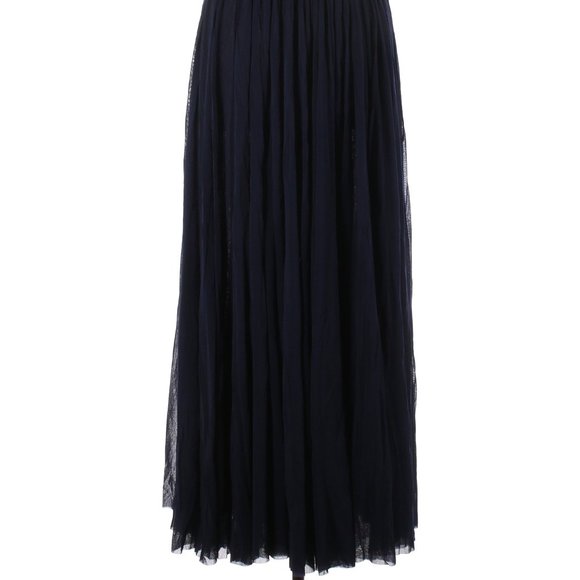 Jean Paul Gaultier Navy Blue Mesh Maxi Skirt NWT Size M - Picture 2 of 7